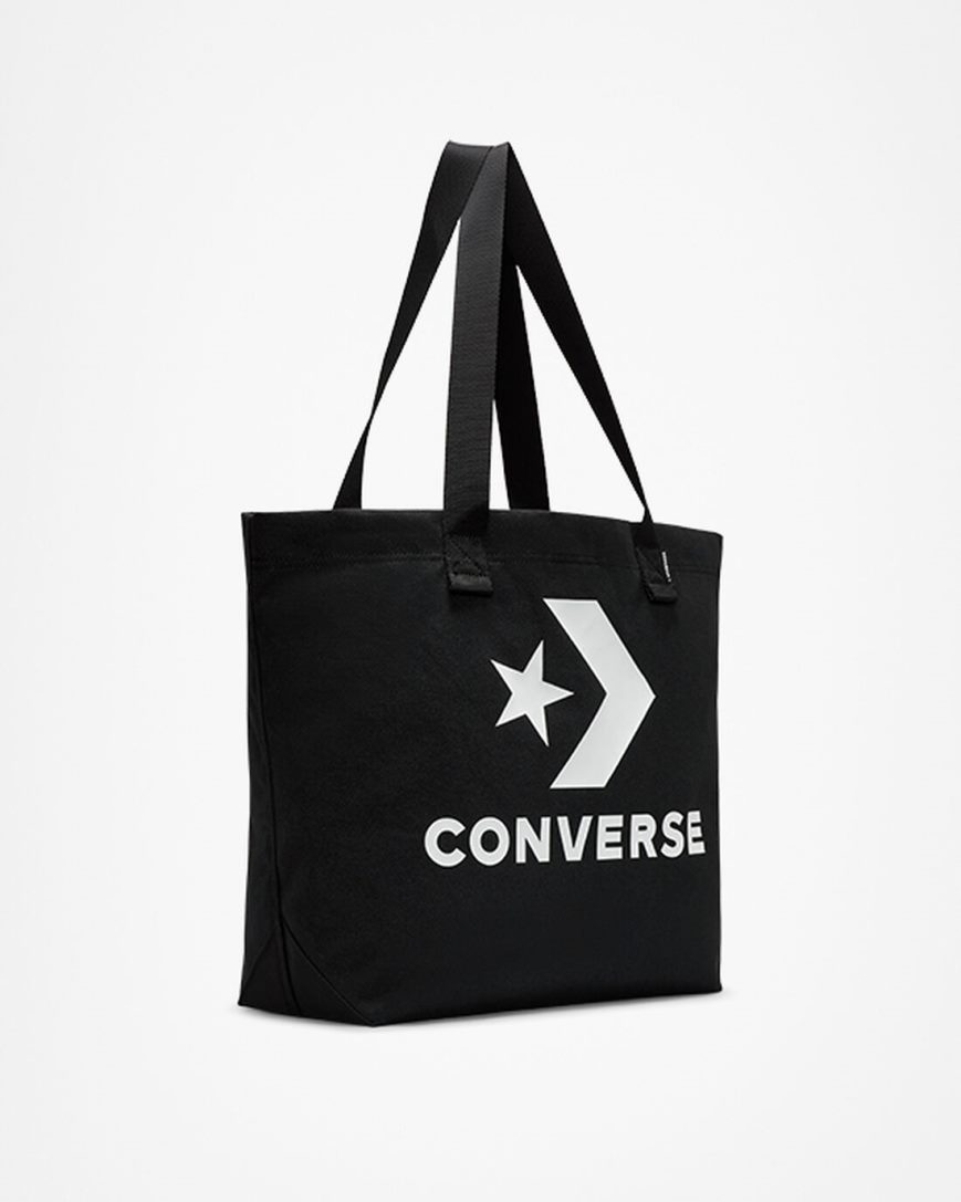 Men's Converse Star Chevron Tote Bags Black / White | AU 3869CX